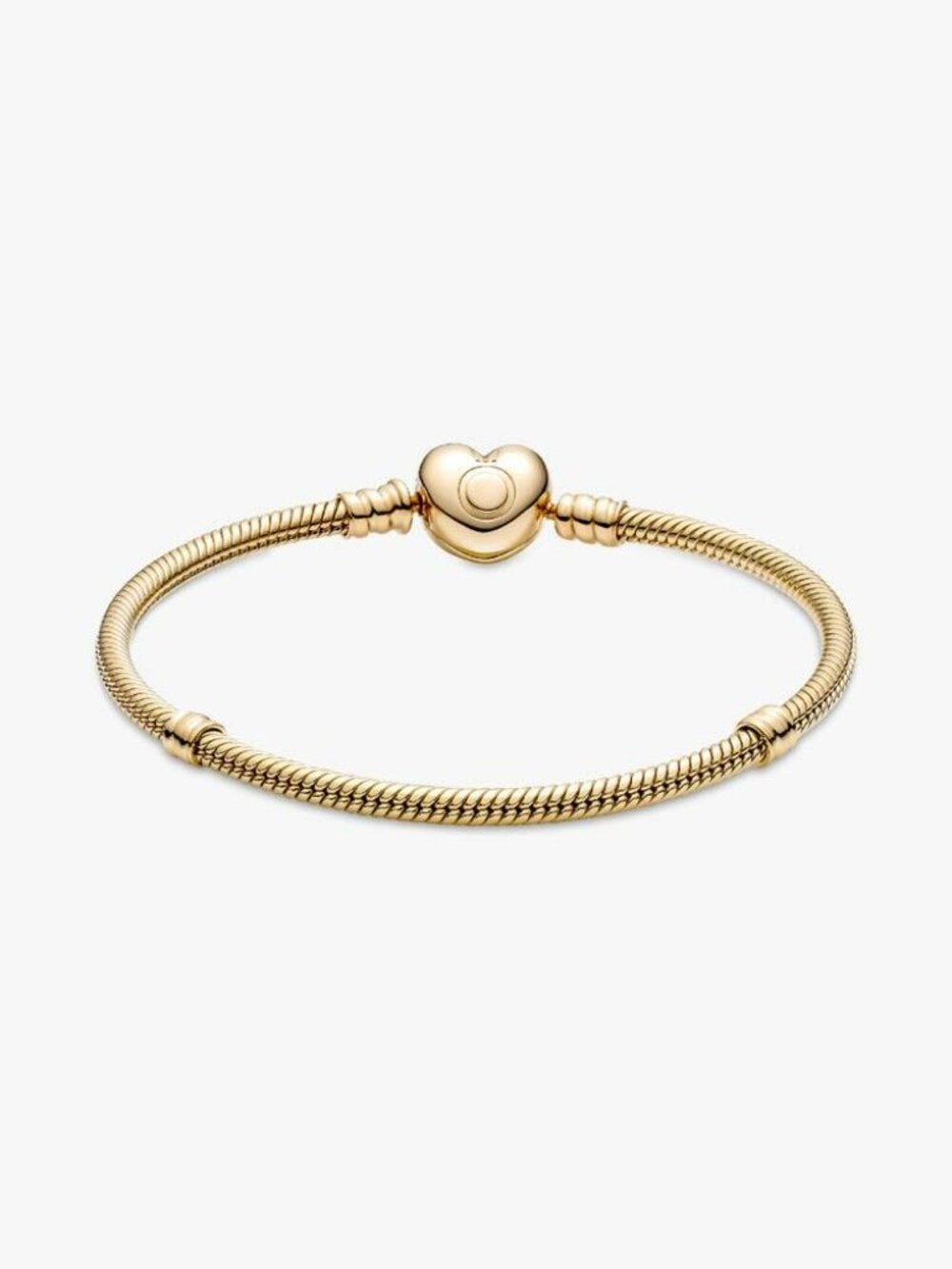 Pandora Moments Heart Clasp Snake Chain Bracelet - Picture 2 of 5